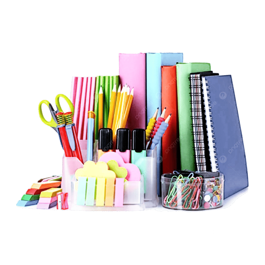 pngtree assorted colorful stationery png image 20508688